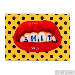 SELETTI×TOILETPAPER スクエアラグ/SHIT